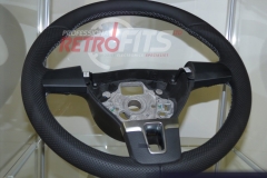Custom Leather Steering Wheel For Volkswagen T5 (10)