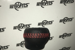 leather custom red stitch gear knob and gaiter vw transporter t5  t6 (6)