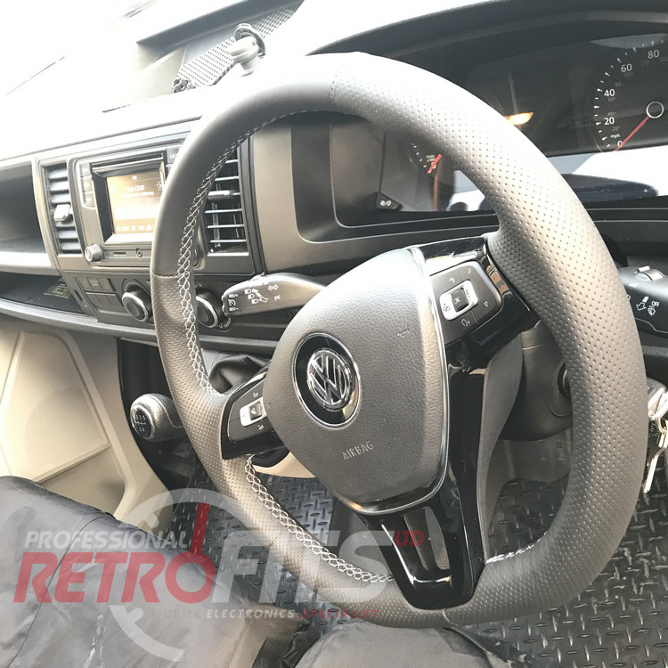 VW T6 Fog Lights, OEM Cruise Control and leather multifunction steering wheel retrofit 