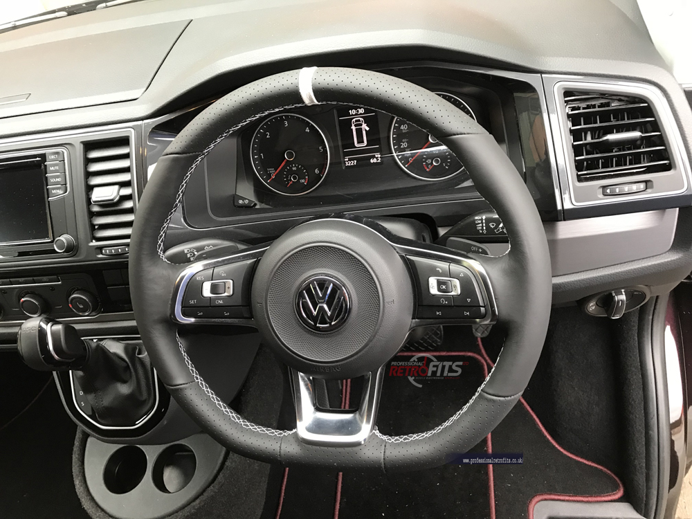 vw-t6-flat bottom-multifunction-steering wheel-dsg