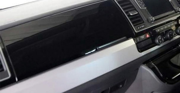 vw caravelle dash board trims options black metallic cut