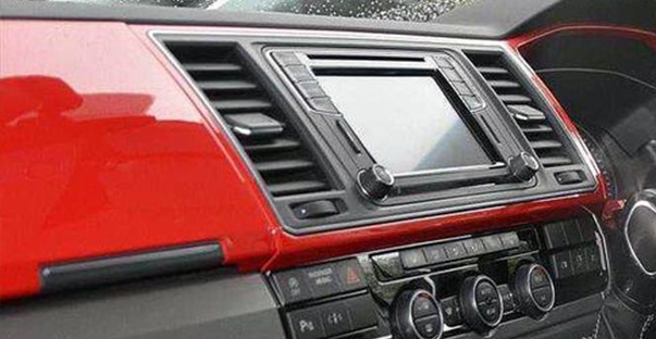 vw caravelle dash board trims options cherry red cut